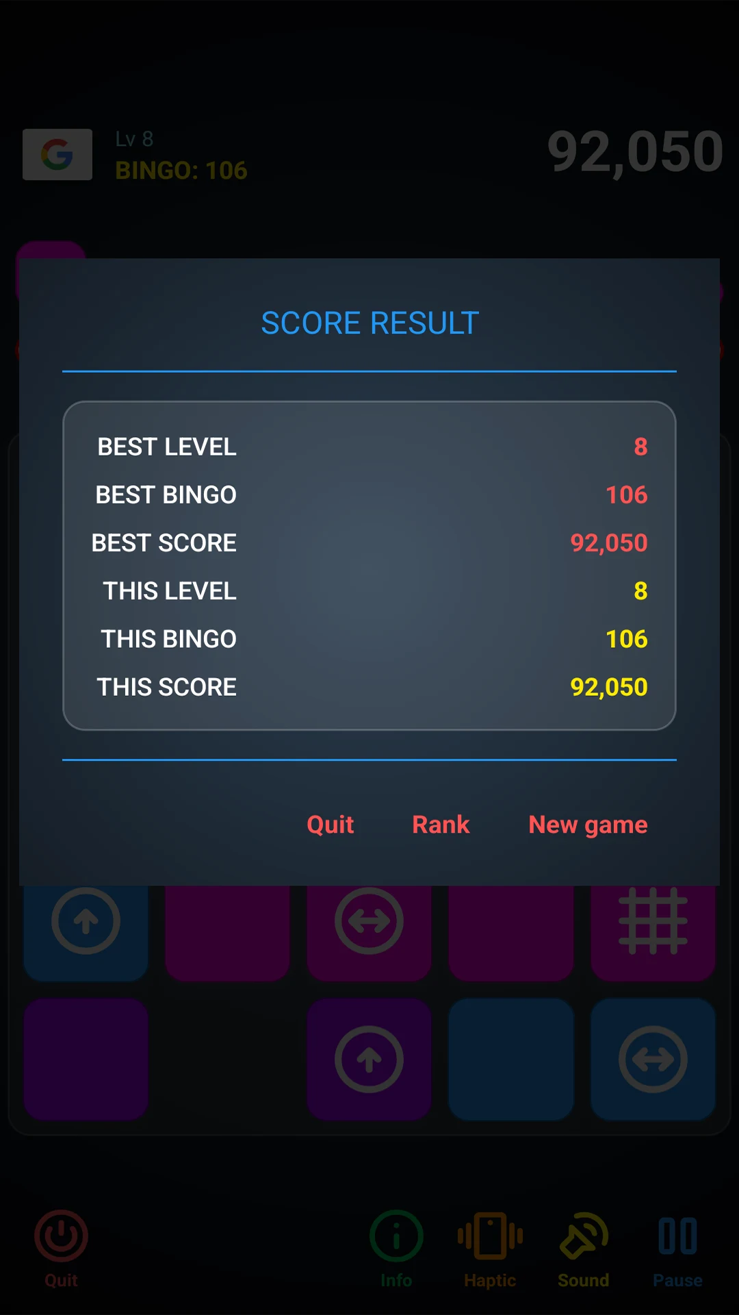 Bingo Puzzle screenshot