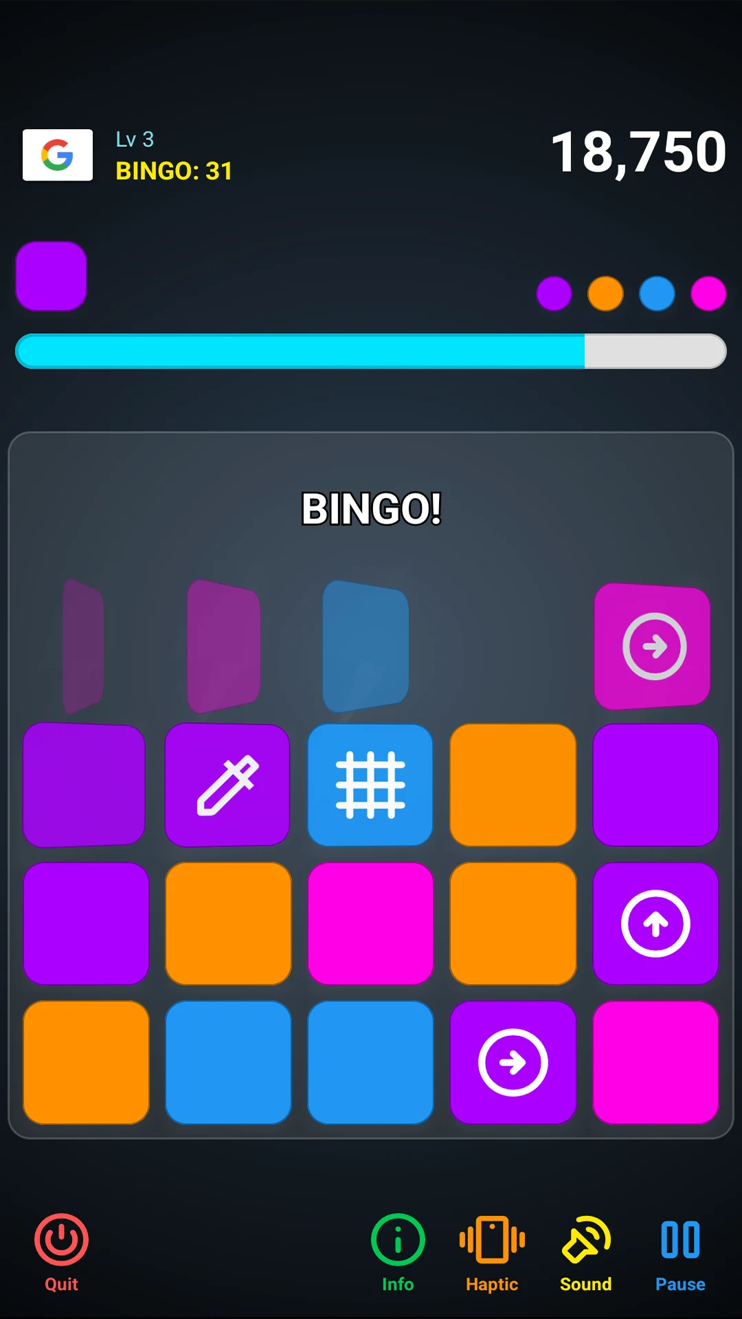 Bingo Puzzle screenshot